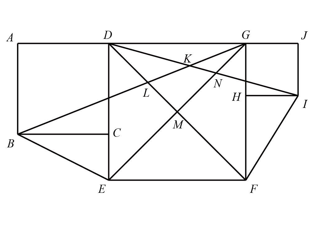 【小奥】问题56 三个正方形求面积-邱福星的教学页面