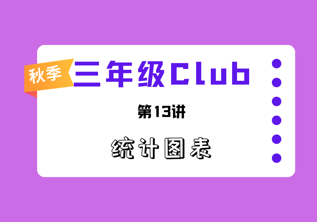 2025秋三年级Club第13讲 统计图表-邱福星的教学页面
